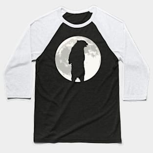 Full Moon Grizzly - Grizzly Bear Halloween Baseball T-Shirt